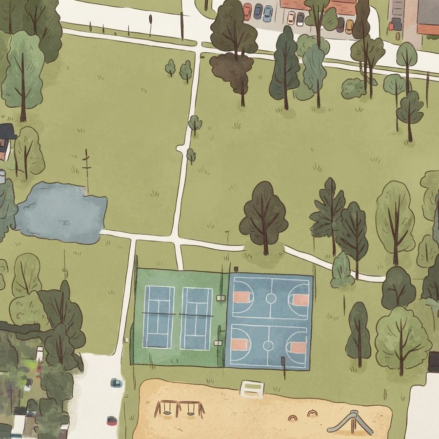 Illustrated map of Madison Park