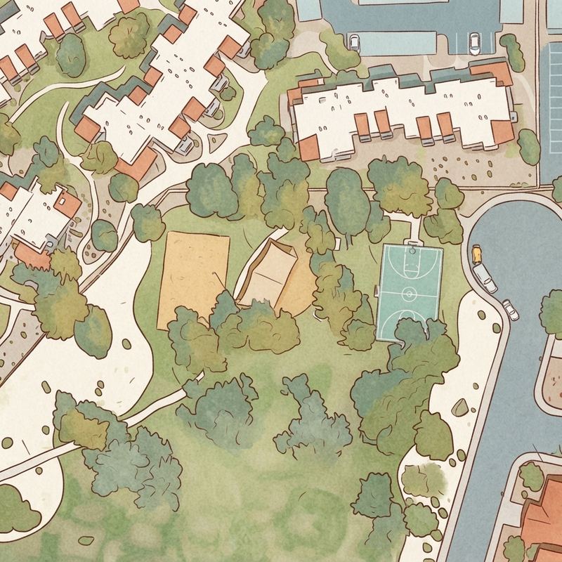 Illustrated map of Maggio Ranch Park