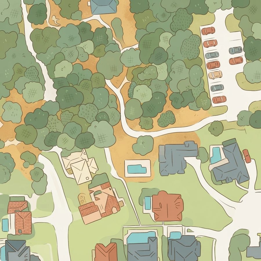 Illustrated map of Maitland Community Park