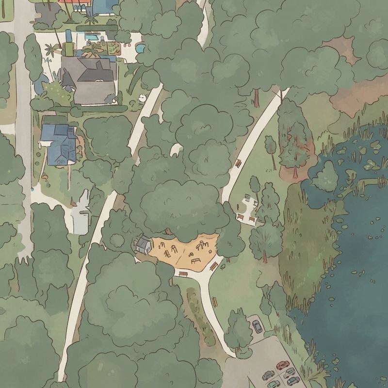 Illustrated map of Maitland Parks & Recreation
