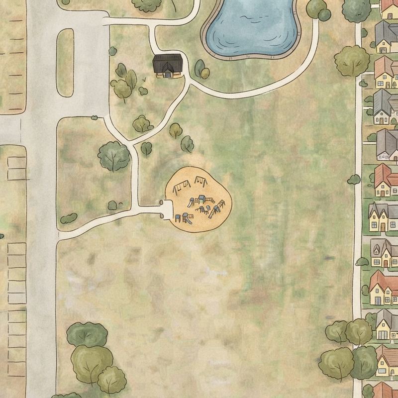 Illustrated map of Mallard Cove Park Playground