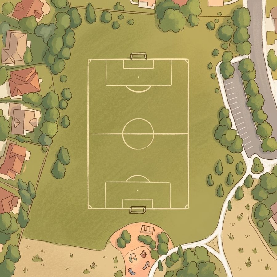 Illustrated map of Marcy Park