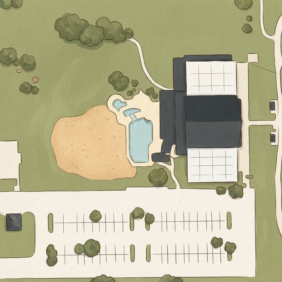 Illustrated map of Marian Park