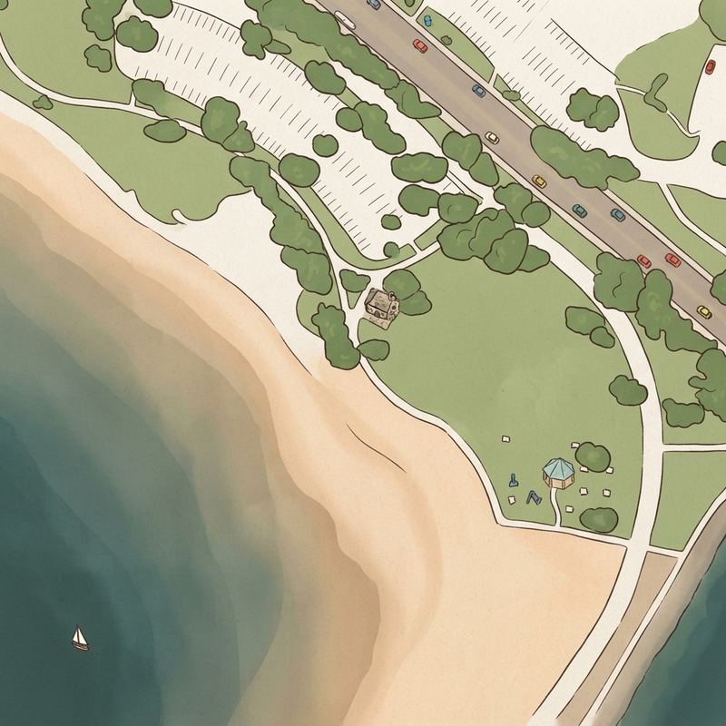 Illustrated map of Mariner’s Point Park