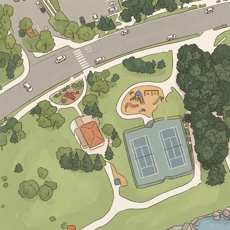 Illustrated map of Marisol Park