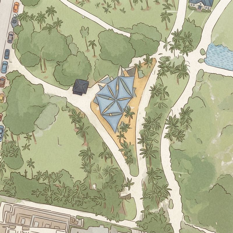 Illustrated map of Marjory Stoneman Douglas Ocean Beach Park