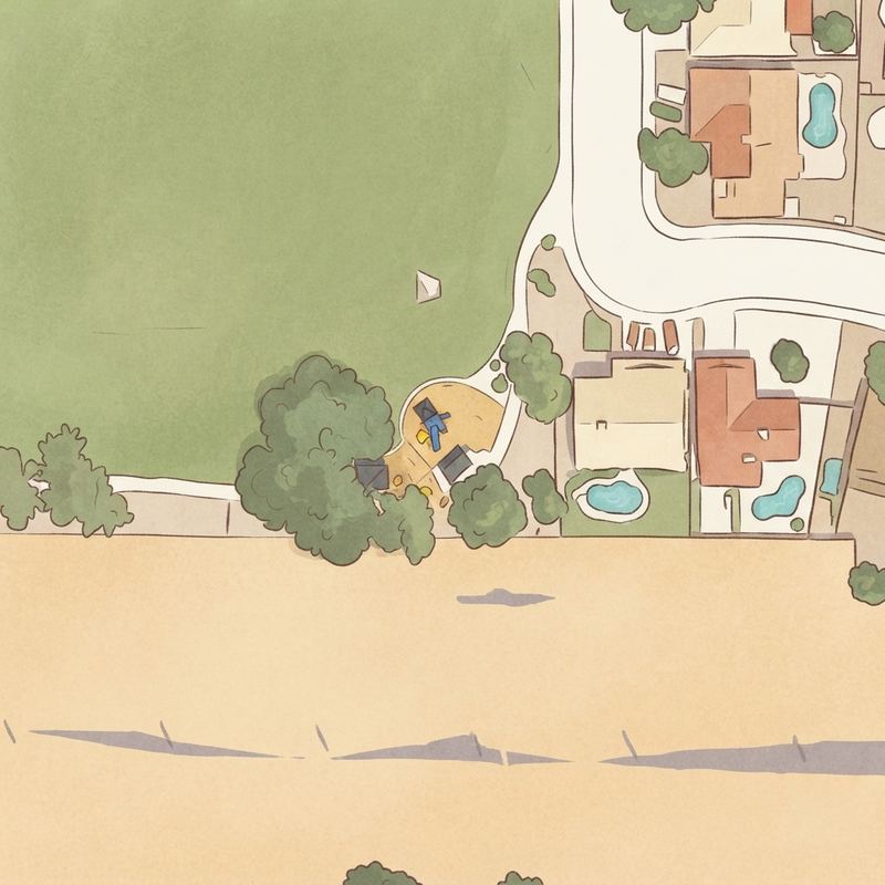 Illustrated map of Marlborough Mesa Park