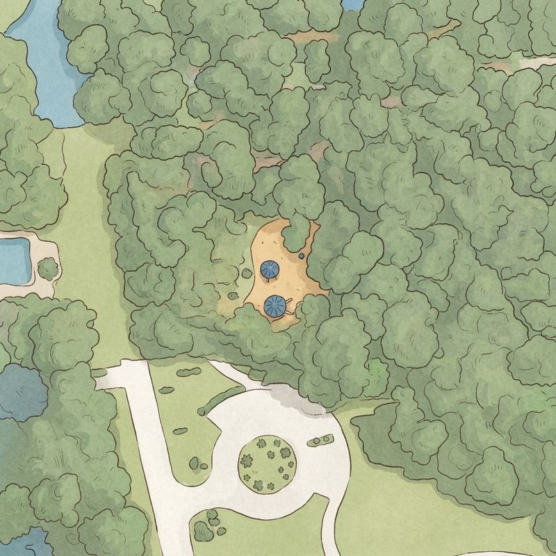 Illustrated map of Martha Walker Park