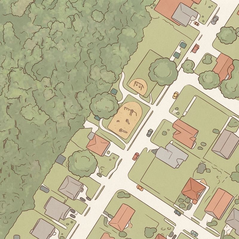 Illustrated map of Martin Luther King Jr. Park
