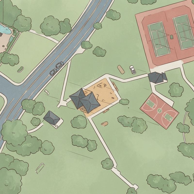 Illustrated map of Mary and Moses Green Park