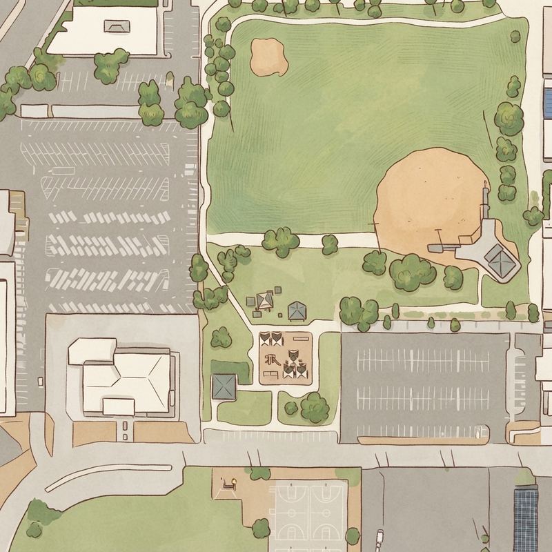 Illustrated map of Maryvale Park