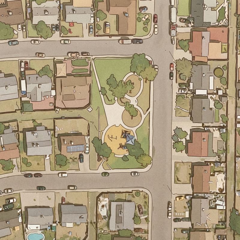 Illustrated map of Maryvale Tot Lot
