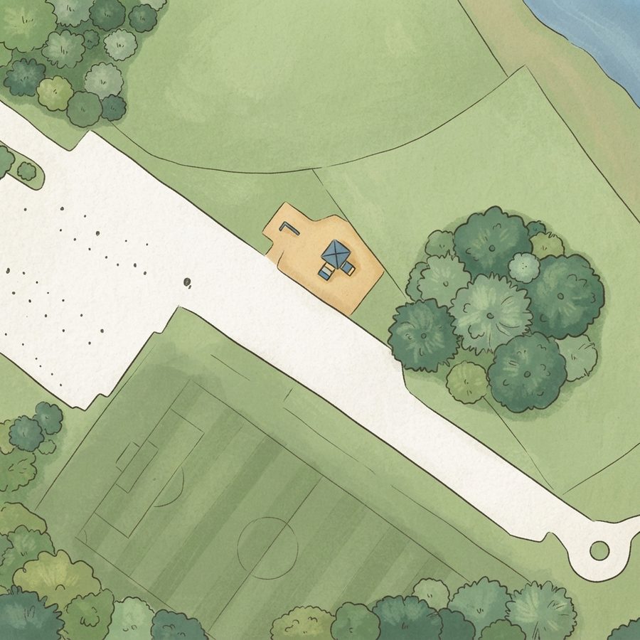 Illustrated map of Mason Park #4