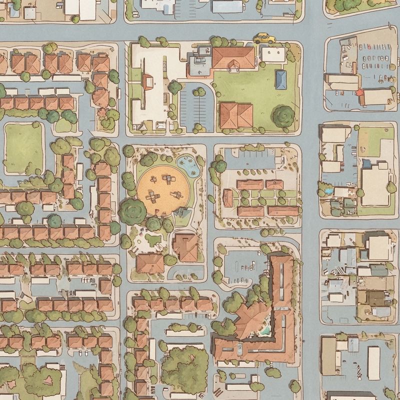 Illustrated map of Matthew Henson Park