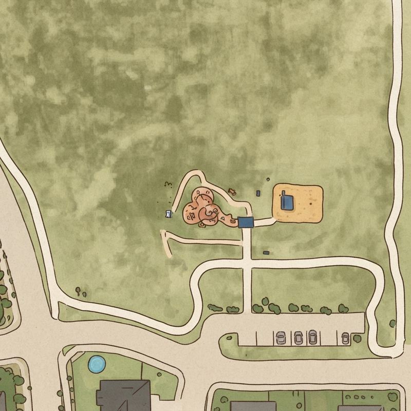 Illustrated map of Matthew's Park