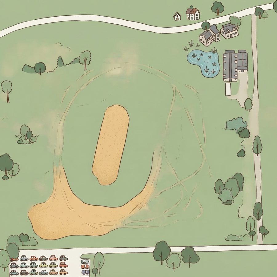 Illustrated map of Matzke Park