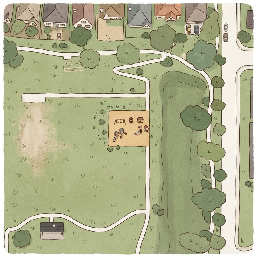 Illustrated map of Mayde Creek M.U.D - North Park