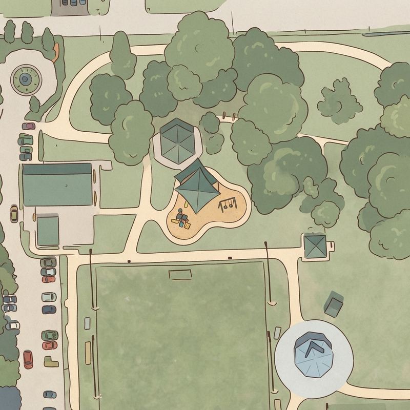 Illustrated map of Mc Tyre Park