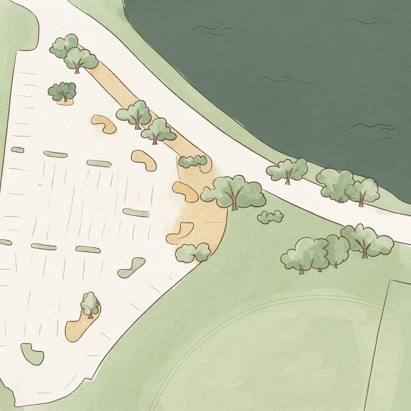 Illustrated map of McInnish Sports Complex