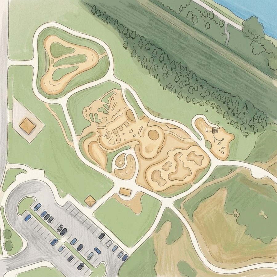 Illustrated map of McKay Lake Park and Open Lands