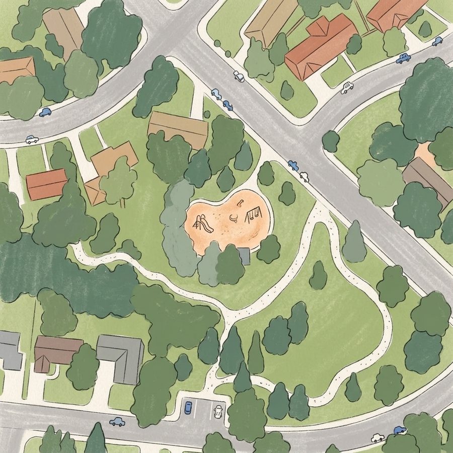 Illustrated map of Meadowlark Hills