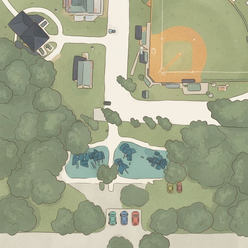 Illustrated map of Medlock Park