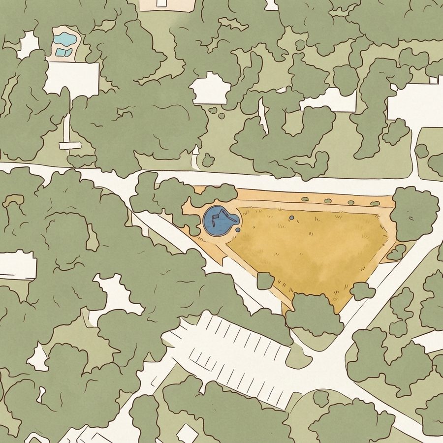 Illustrated map of Memorial Park