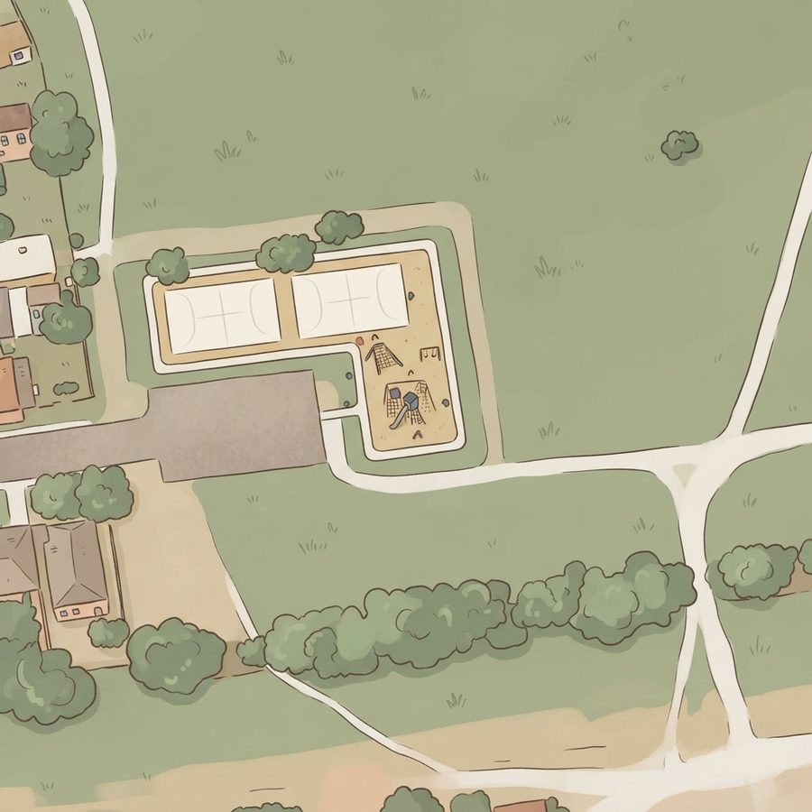 Illustrated map of Menard Park