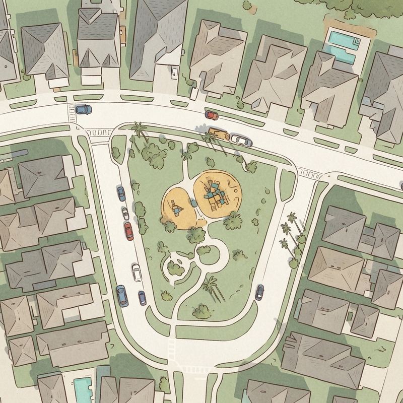 Illustrated map of Merit Park