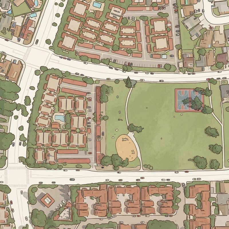 Illustrated map of Mesa Verde Park