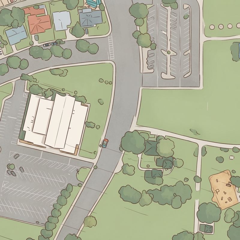 Illustrated map of Meyer Park
