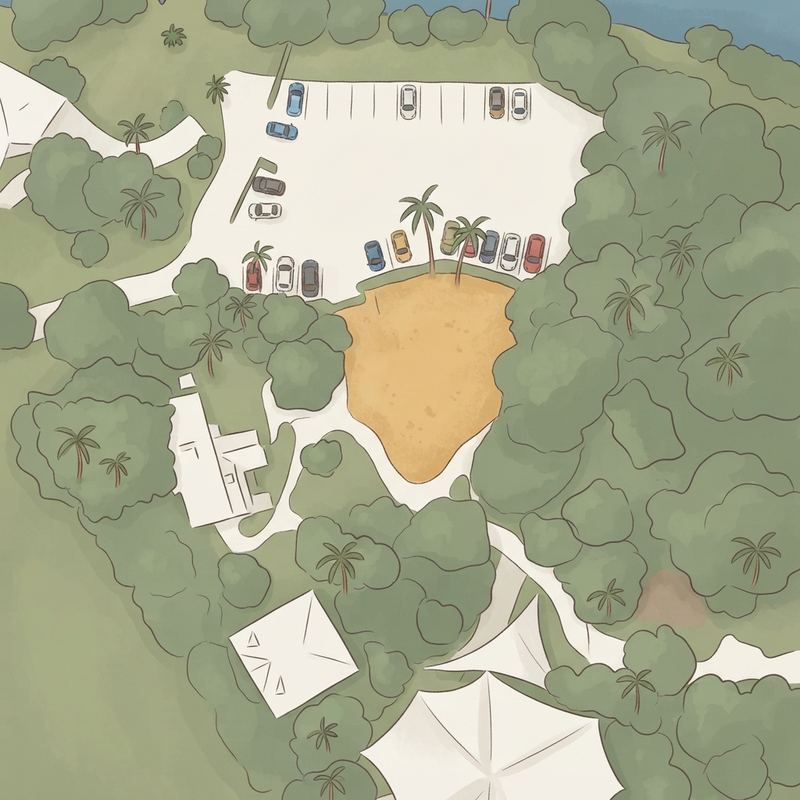 Illustrated map of Miami Friends of the Japanese Garden