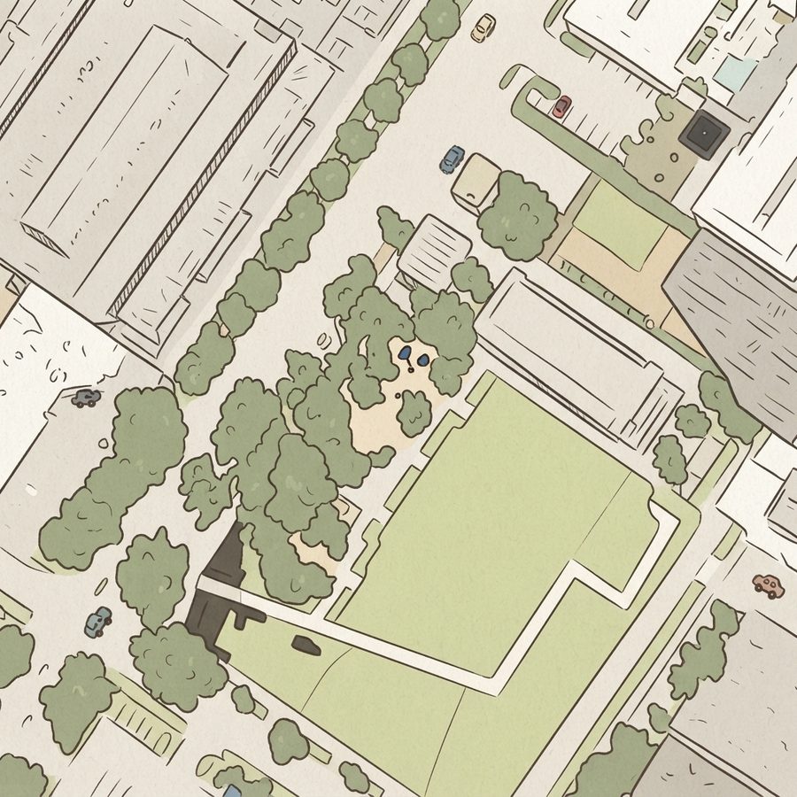 Illustrated map of Midtown Park