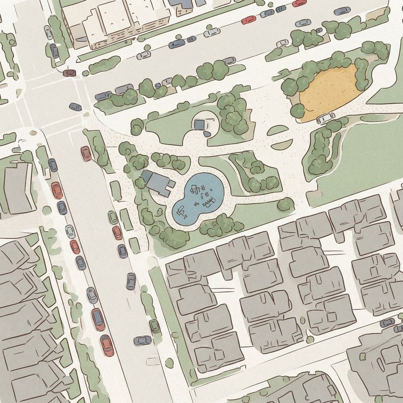 Illustrated map of Millenia Park