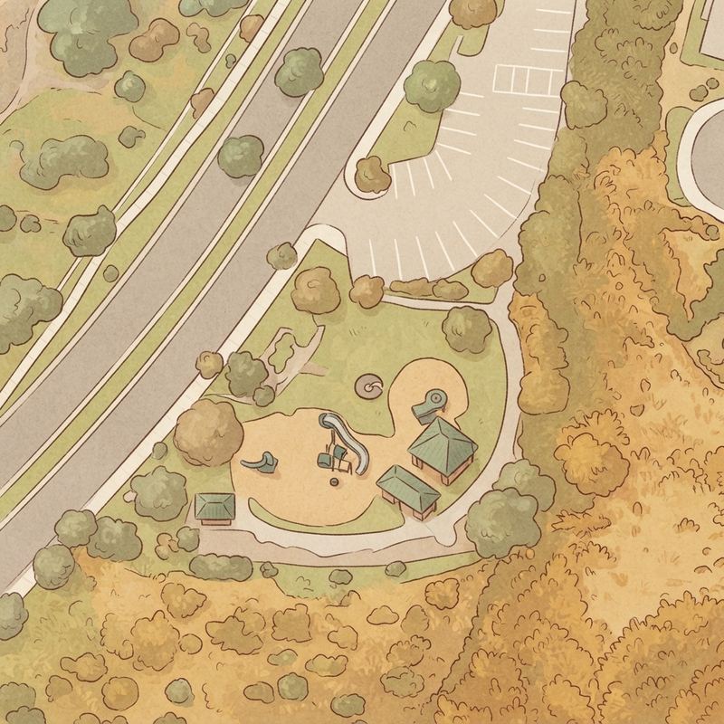 Illustrated map of Miramar Overlook Park
