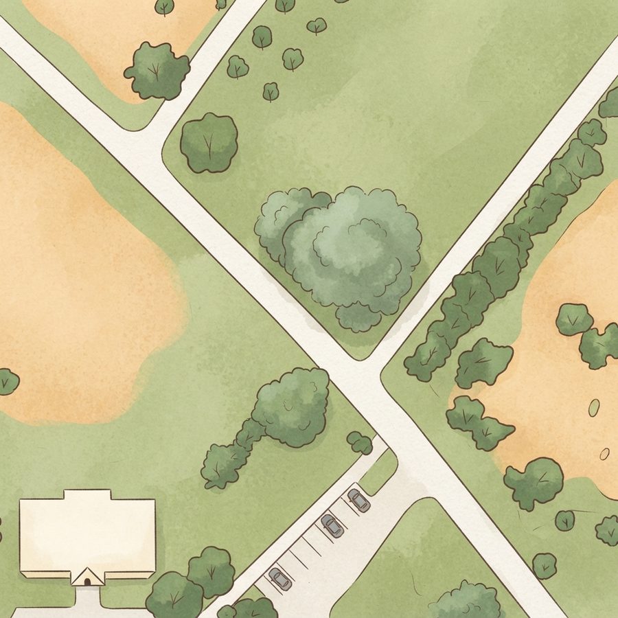 Illustrated map of Mission Park Pavilions