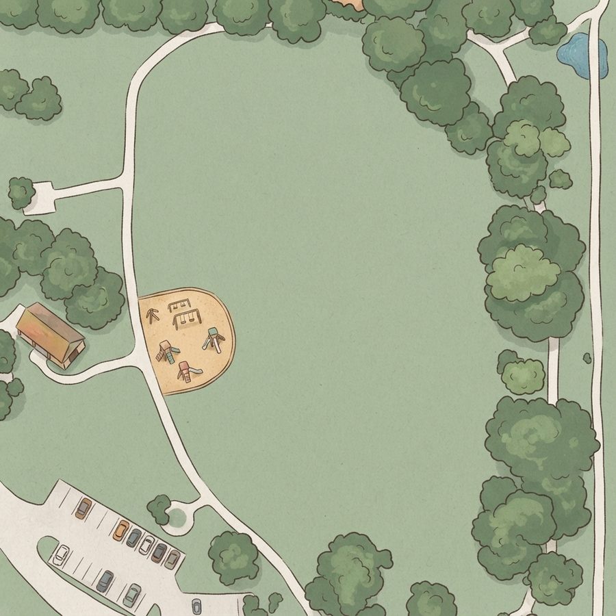 Illustrated map of Mission West Park
