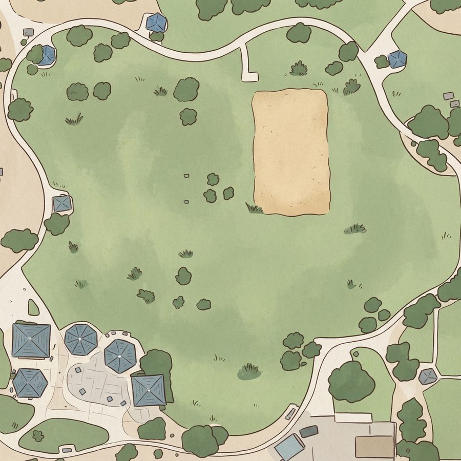 Illustrated map of Molasky Family Park