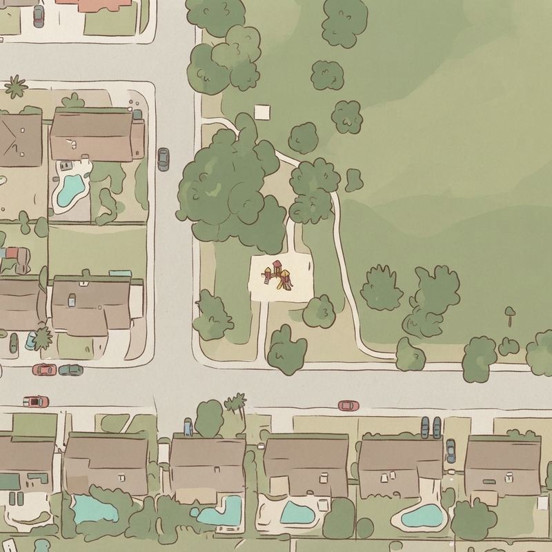 Illustrated map of Mondo Park