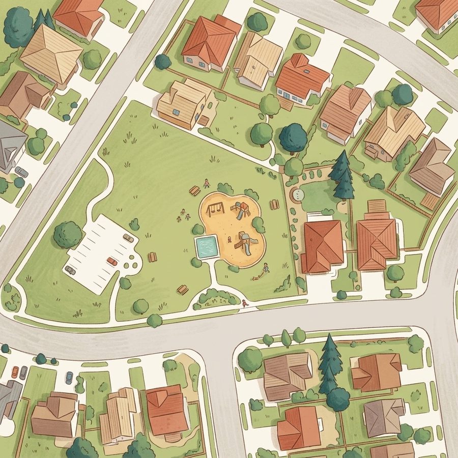 Illustrated map of Monkey Park