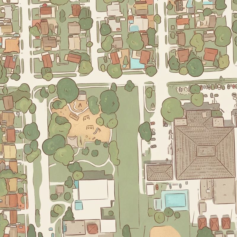 Illustrated map of Montella Park