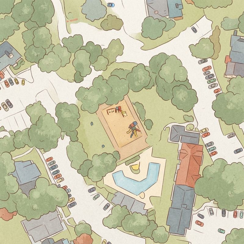 Illustrated map of Montreal Park