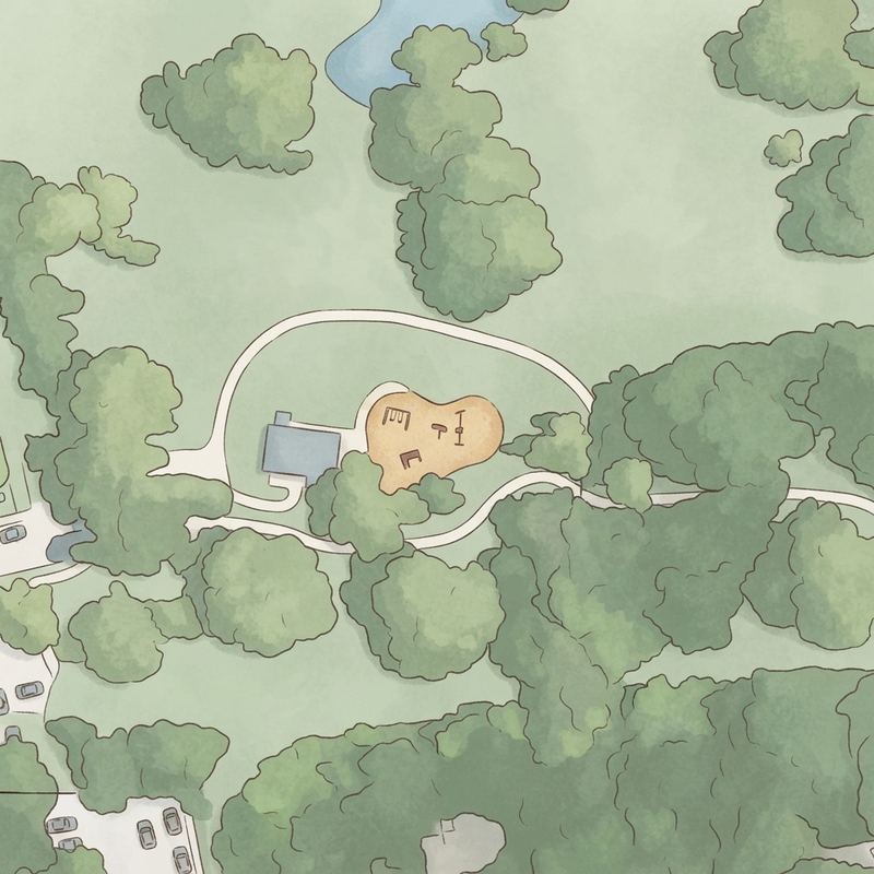 Illustrated map of Moore Park
