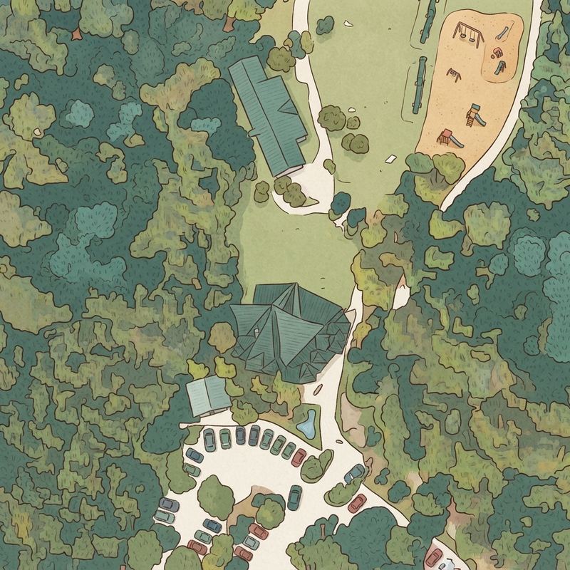 Illustrated map of Morgan Falls River Park / Dog Park