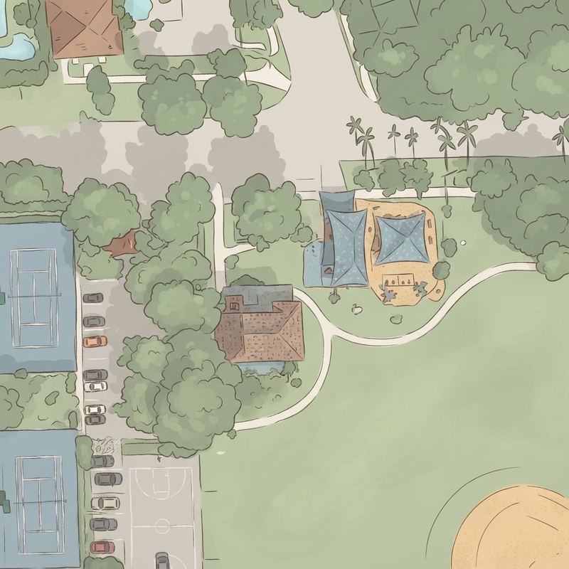 Illustrated map of Morningside Park