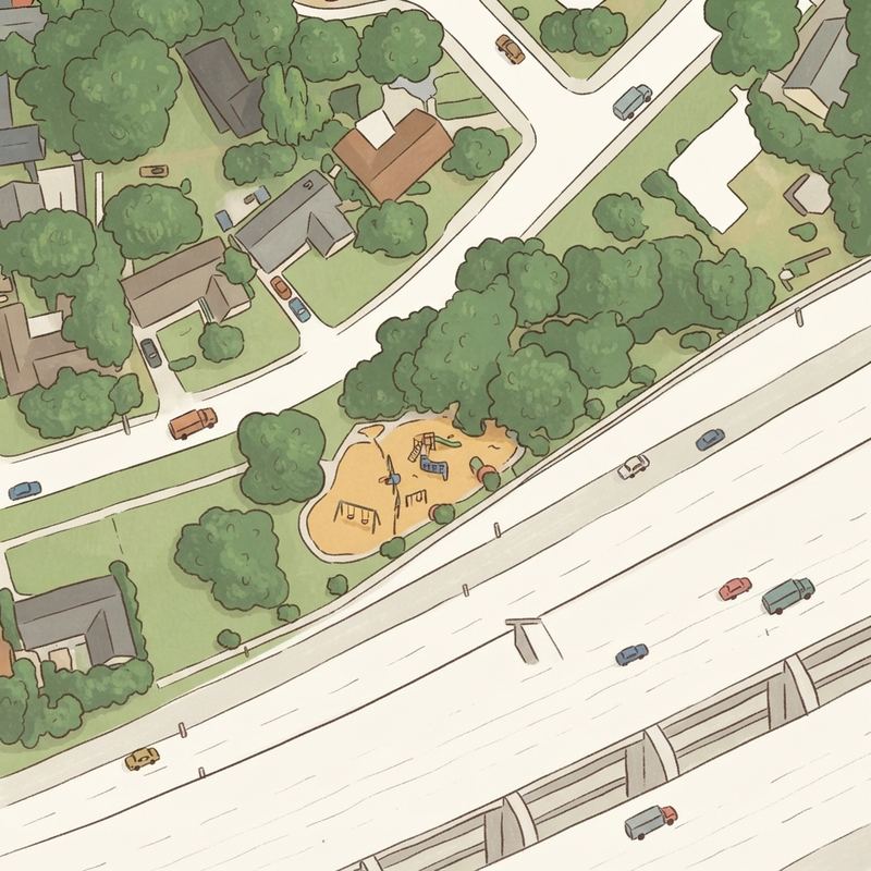 Illustrated map of Morningstar Park