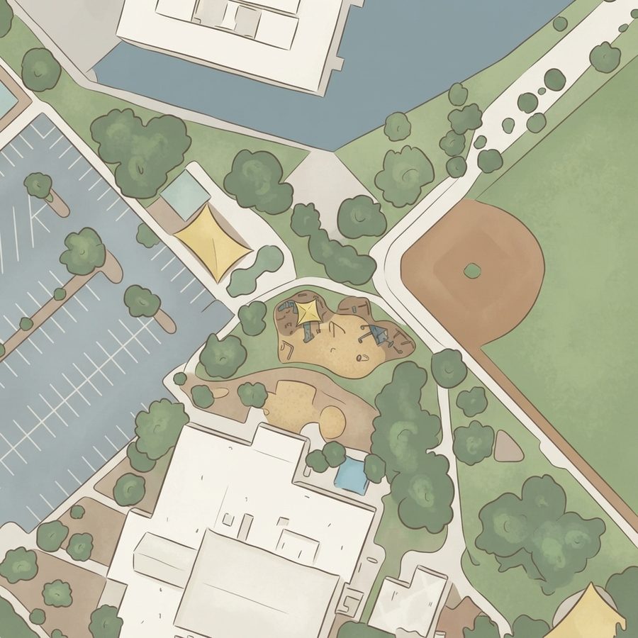 Illustrated map of Morrell Park