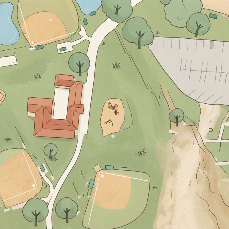 Illustrated map of Morrow Lake City Recreation