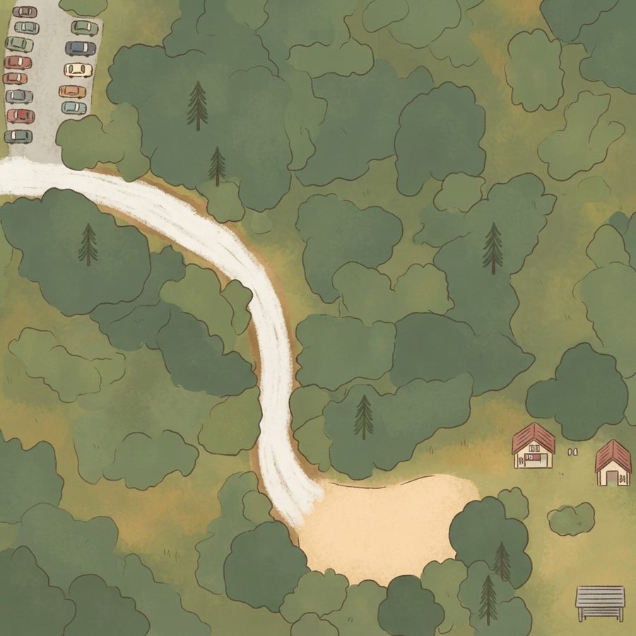 Illustrated map of Moss Park