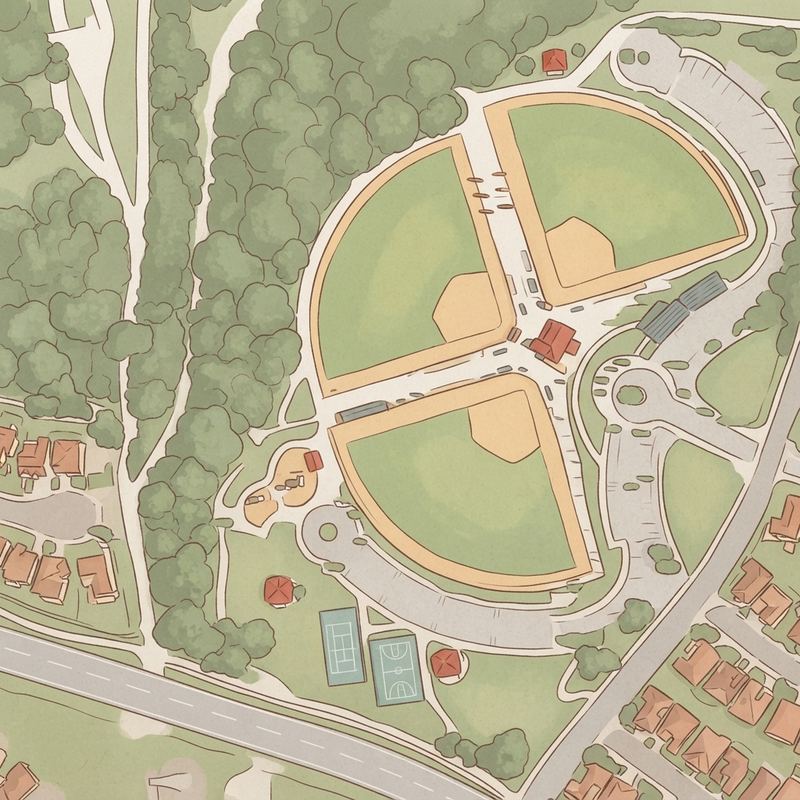 Illustrated map of Mount San Miguel Park